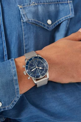 Buy Breitling Blue Superocean Heritage Chronograph Watch 44mm For Men Online Ounass Bahrain
