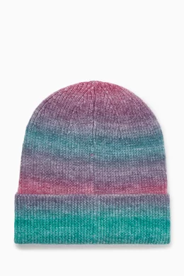 Spray Stripe Cuff Beanie - Teal Multi – Feature