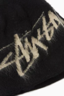 Skullcap Brushed Out Stock in black – Stüssy Europe