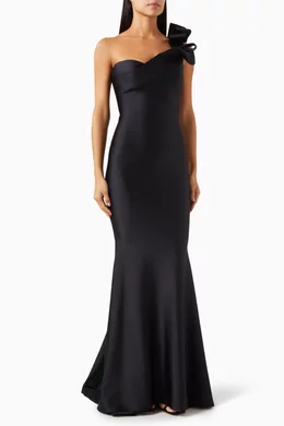 Nicole bakti one shoulder dress shop