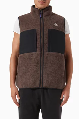 Buy Nike Brown ACG Arctic Wolf Gilet in Polartec Fleece For Men Online Ounass Bahrain