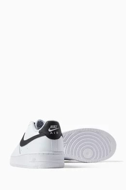 Buy Nike White Kids Air Force 1 Sneakers in Leather For Boys Online Ounass Bahrain