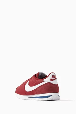 Buy Nike Red Cortez TXT Sneakers in Suede Nylon For Women Online Ounass Bahrain