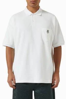 Buy Kith White Ethan Polo Shirt in Cotton Pique For Men Online Ounass Bahrain