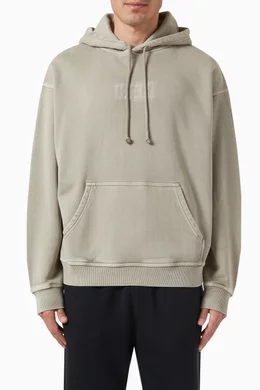 Buy Kith Grey Classic Logo Nelson Hoodie in Cotton fleece For Men Online Ounass Bahrain