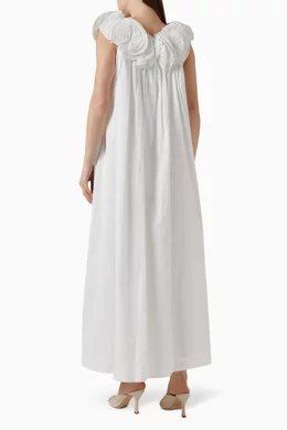 Buy Mara Hoffman White Bindi Maxi Dress in Organic Cotton poplin For Women Online Ounass Bahrain