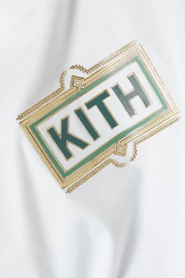 Buy Kith White Ornate Classic Logo T shirt in Cotton Jersey For Men Online Ounass Bahrain
