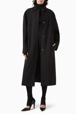 Buy BOSS Black x Naomi Copilot Water repellent Coat in Virgin wool For Women Online Ounass Bahrain