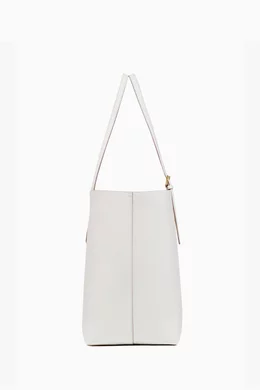 Buy MCM White Large Himmel Shopper Tote Bag in Leather For Women Online Ounass Bahrain