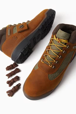 Buy Kith Multicolour x Timberland Field Boots in Leather For Men Online Ounass Bahrain