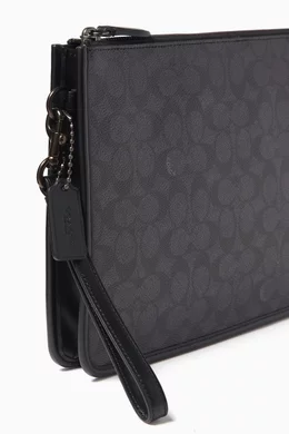 Coach black pouch on sale