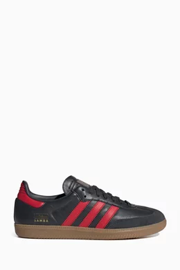 Mens adidas samba black leather shop