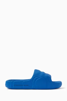 Buy adidas Blue Adilette 22 Pool Slides in Bio based EVA For Men Online Ounass Bahrain