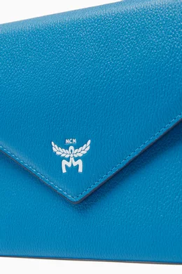 Buy MCM Blue Himmel Continental Wallet in Lauretos Monogram Canvas For Women Online Ounass Bahrain