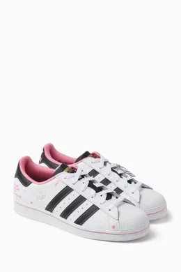 Adidas kids' superstar faux-leather sneakers outlet