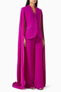Purple cape blazer deals