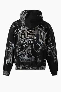 トップス Balenciaga Skater Zip Hoodie Graffiti XS Buy Balenciaga Black Unisex Skater Zip-up Hoodie Medium-fit in