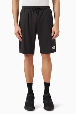 Buy The Giving Movement Black Lounge Shorts in Softskin100 For Men Online Ounass Bahrain