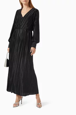 Yas pleated maxi dress discount