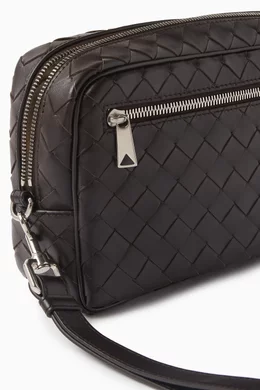 Buy Bottega Veneta Brown Pouch With Wristlet in Intrecciato Leather For Men Online Ounass Bahrain