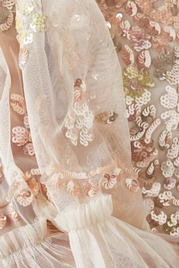Floral gloss gown needle and thread hotsell