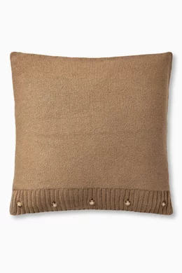 Buy Ralph Lauren Home Neutral Equestrian knit Cushion in Mulberry Silk and Cashmere For Men Online Ounass Bahrain