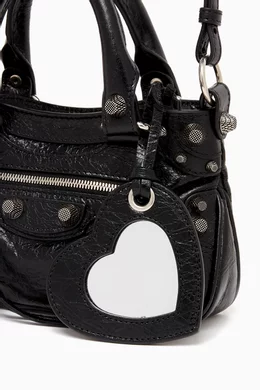 Buy Balenciaga Black Mini Neo Cagole Tote Bag in Arena Lambskin For Women Online Ounass Bahrain