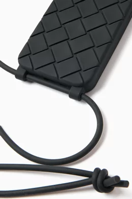 Buy Bottega Veneta Black iPhone 15 Pro Case and Strap in Rubber For Men Online Ounass Bahrain