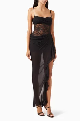 twisted cut-out mini dress in black COPERNI main image 1