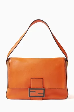 Buy Fendi Pre Loved Orange Large Mama Forever Shoulder Bag in Leather For Women Online Ounass Bahrain