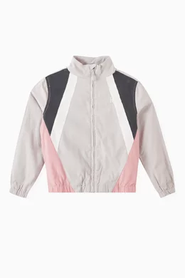 Buy Kith Grey Novelty Harrison Colour blocked Jacket in Corduroy For UNISEX Online Ounass Bahrain