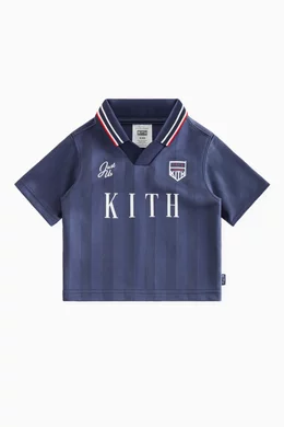Buy Kith Blue Soccer Polo Shirt in Jersey For Baby Boys Online Ounass Bahrain