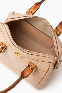 Buy Tory Burch Neutral Mini T Monogram Barrel Top handle Bag in Patent Leather For Women Online Ounass Bahrain