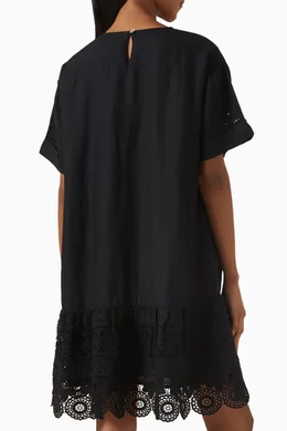 sachin and babi light blue dress Ritu Kumar black embroidered tunic dress