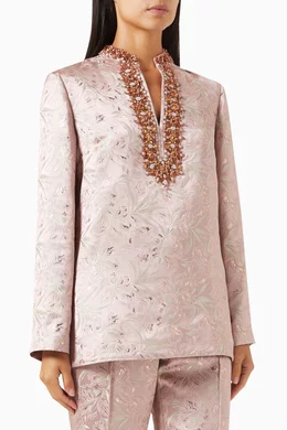 Tory burch embellished tunic online
