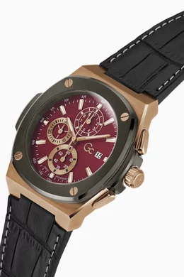 Buy GC Red Coussin Shape Chrono Watch 44mm For Men Online Ounass Bahrain