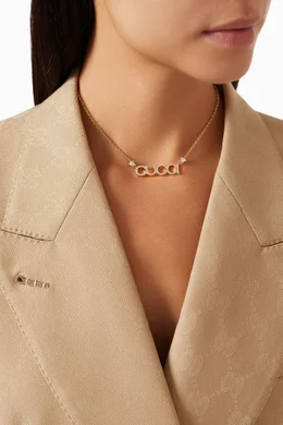Gucci initial necklace shop