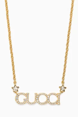 Gucci letter necklace online