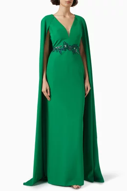Marchesa notte cape gown shop
