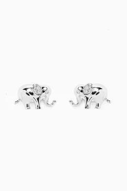 Buy Kate Spade New York Silver Precious Elephant Stud Earrings in Silver tone Metal For Women Online Ounass Bahrain