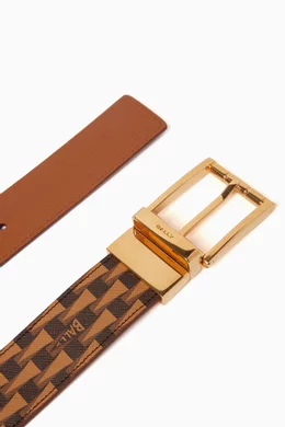 Buy Bally Brown Astory Reversible Belt in Leather For Men Online Ounass Bahrain