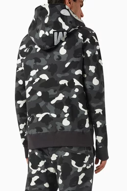Full zip camo hoodie outlet
