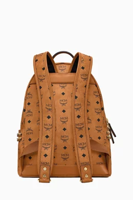 Buy MCM Brown Stark Side Studs Visetos Backpack in Coated canvas For UNISEX Online Ounass Bahrain