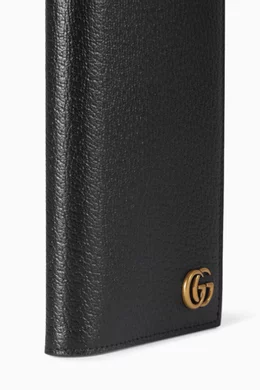 Gg marmont leather long id wallet hot sale