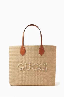 Gucci patch tote top