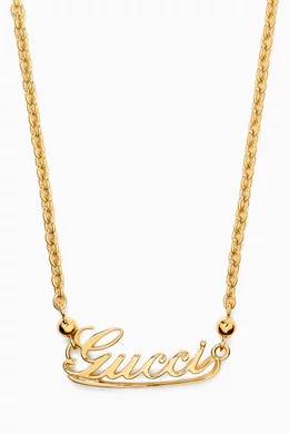 Gucci gold pendant necklaces online