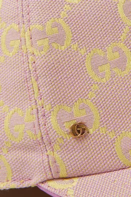 Buy Gucci Pink GG Baseball Hat in Canvas For Women Online  display picture 3