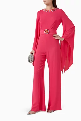 Flared sleeve jumpsuit deals