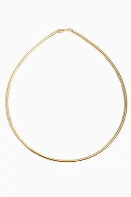 Omega chain necklace gold hot sale