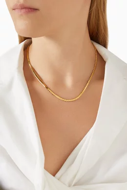 Buy Loren Stewart Yellow Serpentine Chain Necklace in 14kt Gold Vermeil For Women Online Ounass Bahrain
